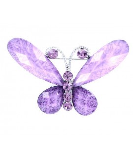 Broche mariposa fina color